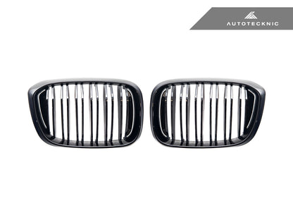 AutoTecknic Dual-Slats Gloss Black Front Grille Set - G01 X3 | G02 X4 Pre-LCI