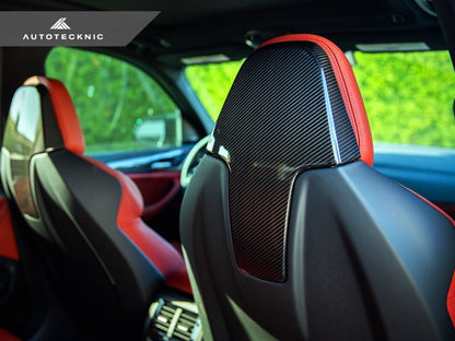 AutoTecknic Dry Carbon Seat Back Cover Set - F97 X3M | F98 X4M