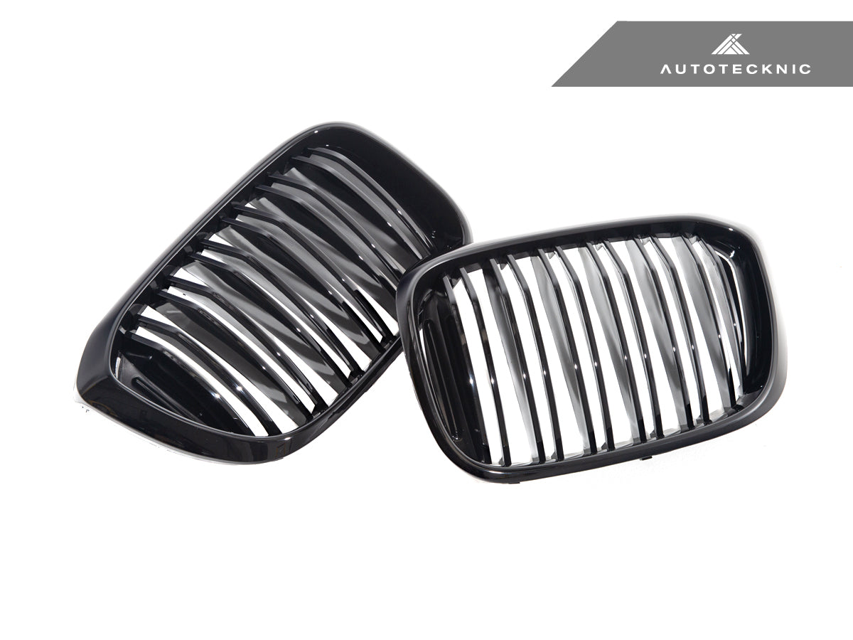 AutoTecknic Dual-Slats Gloss Black Front Grille Set - G01 X3 | G02 X4 Pre-LCI