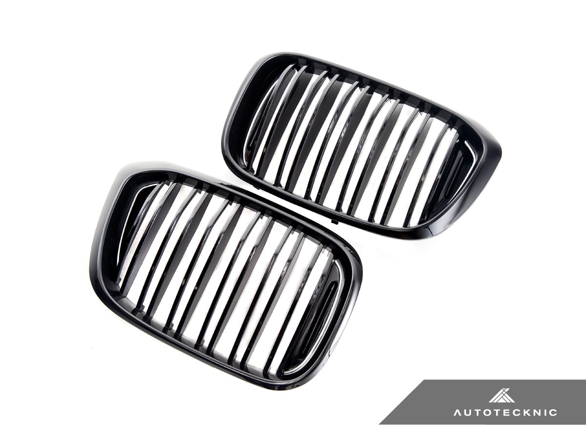 AutoTecknic Dual-Slats Gloss Black Front Grille Set - G01 X3 | G02 X4 Pre-LCI