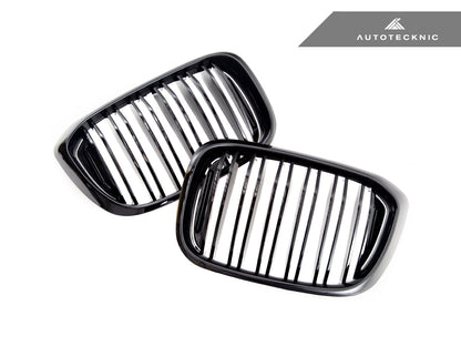 AutoTecknic Dual-Slats Gloss Black Front Grille Set - G01 X3 | G02 X4 Pre-LCI