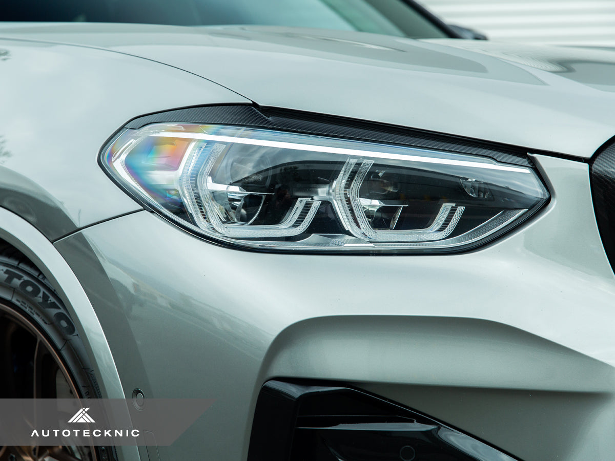 AutoTecknic Carbon Fiber Headlight Trim Set - BMW F97 X3M | F98 X4M