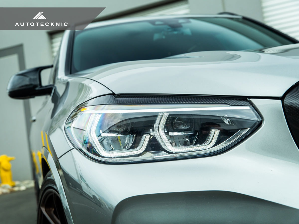 AutoTecknic Carbon Fiber Headlight Trim Set - BMW F97 X3M | F98 X4M
