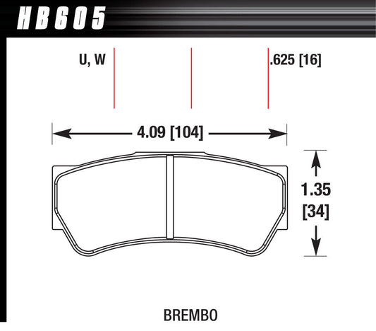 HB605W.625 HAWK BRAKE