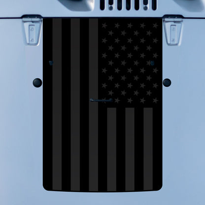 Hood Graphic for Wrangler JK | Black Flag