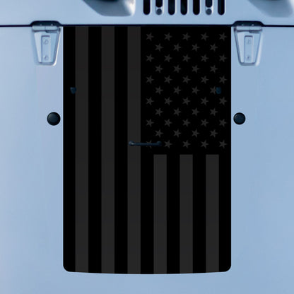 Hood Graphic for Wrangler JK | Black Flag