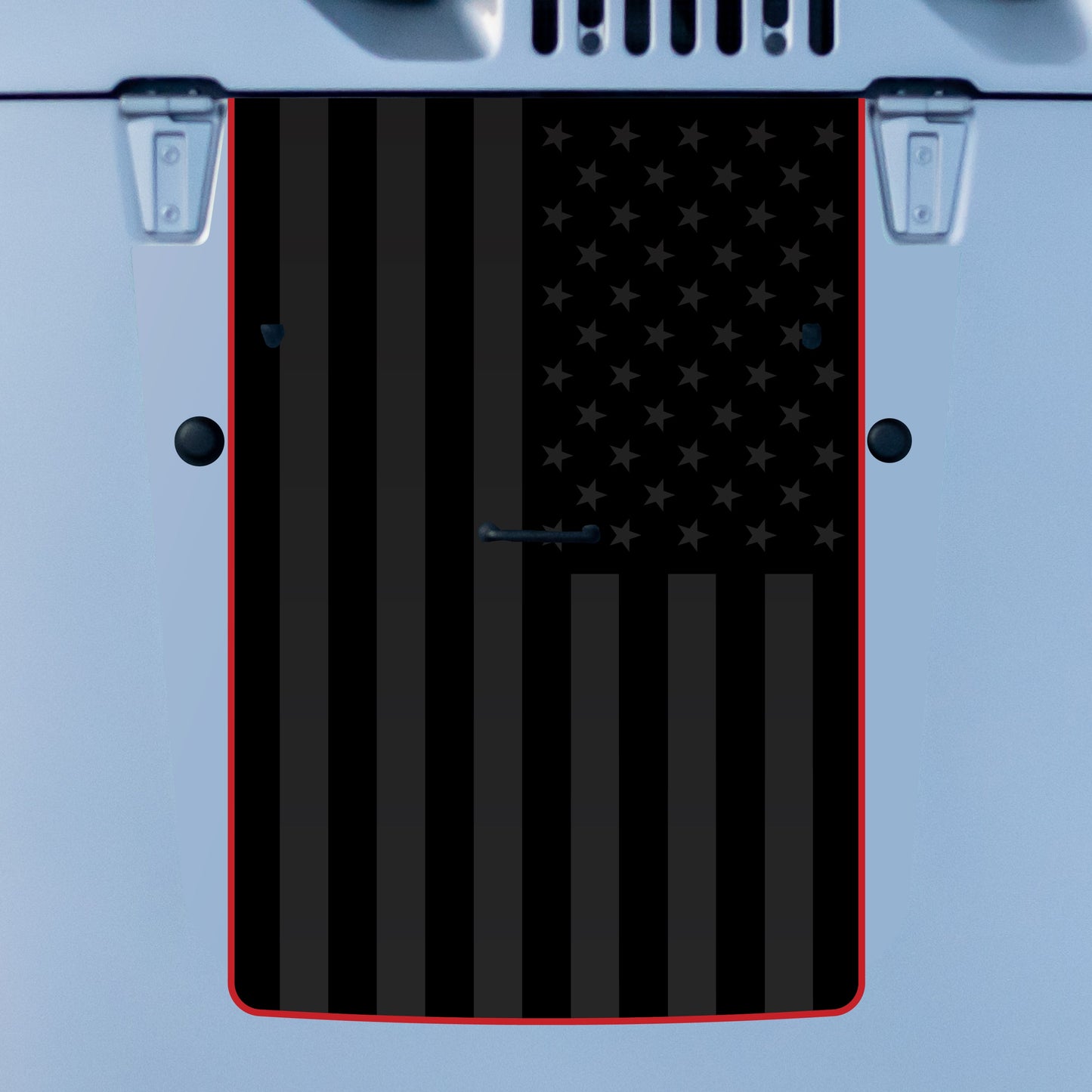 Hood Graphic for Wrangler JK | Black Flag