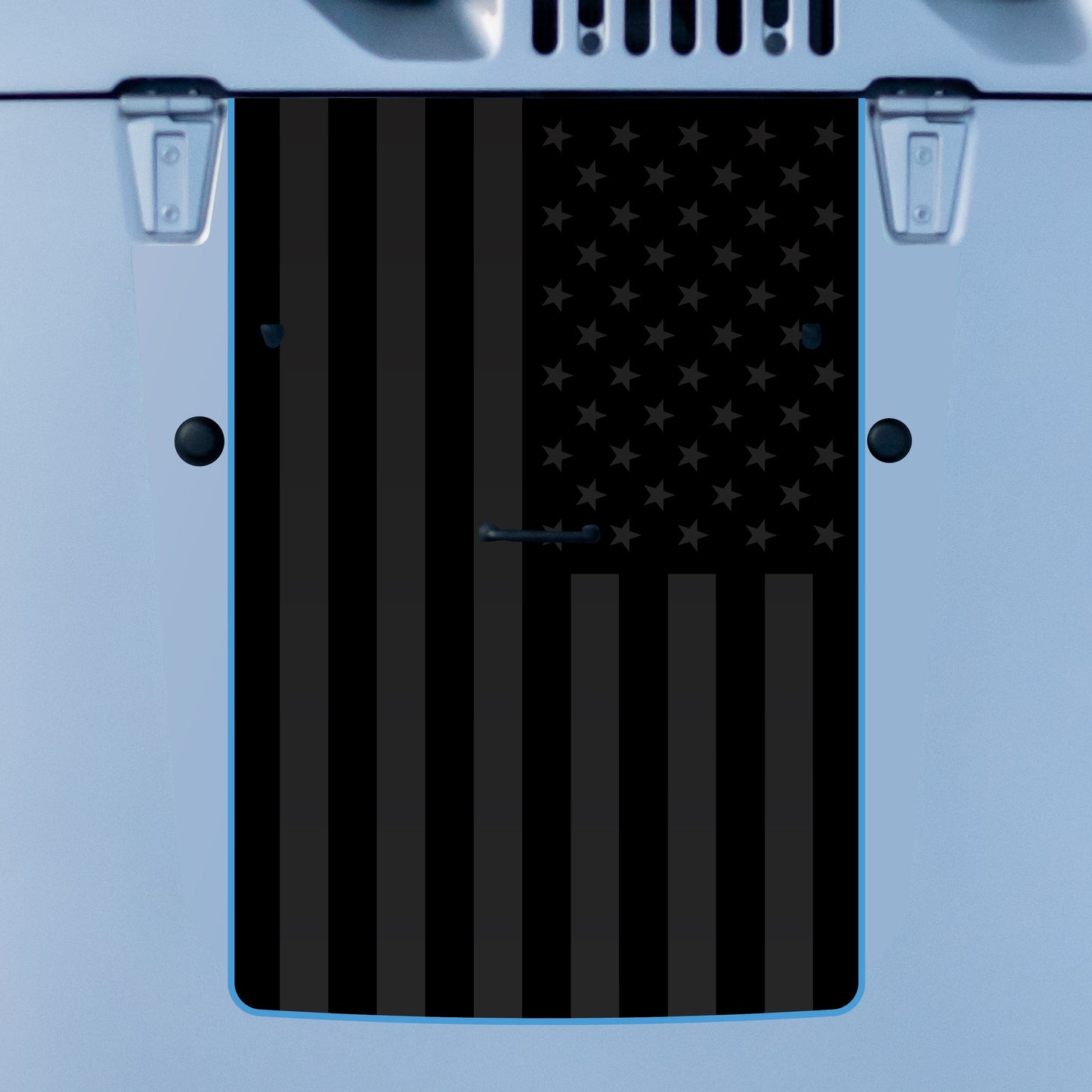 Hood Graphic for Wrangler JK | Black Flag