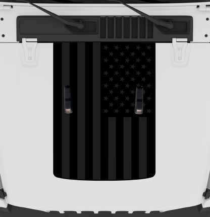 Black Flag Hood Graphic | fits Wrangler JL and Gladiator JT