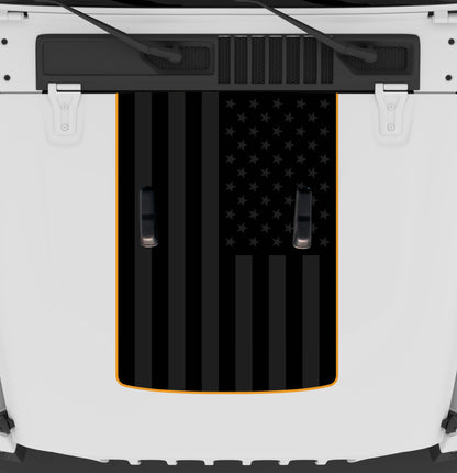 Black Flag Hood Graphic | fits Wrangler JL and Gladiator JT