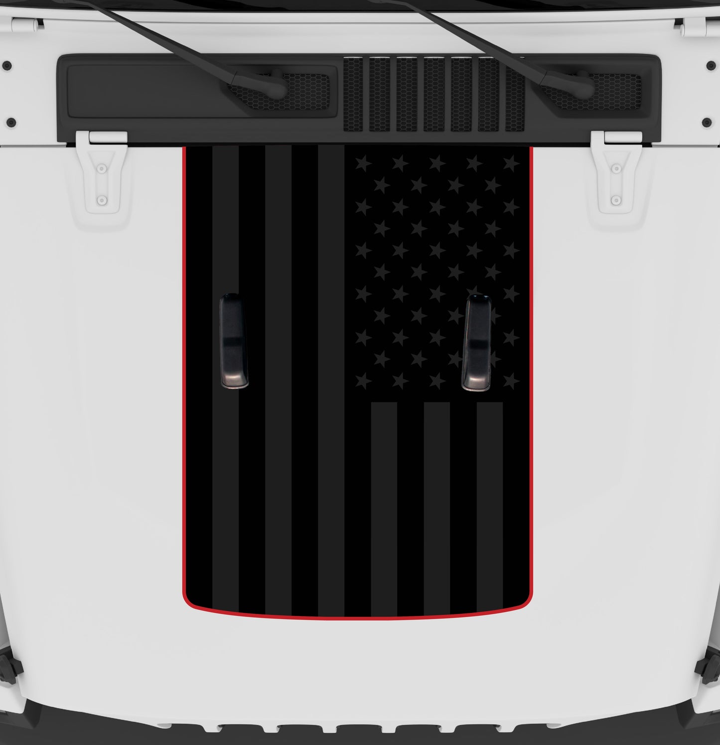 Black Flag Hood Graphic | fits Wrangler JL and Gladiator JT