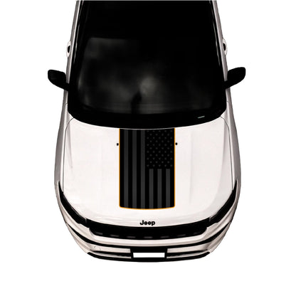 Hood Graphic for Compass | Black Flag - fits Jeep Compass MP 2017-2024