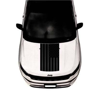Hood Graphic for Compass | Black Flag - fits Jeep Compass MP 2017-2024