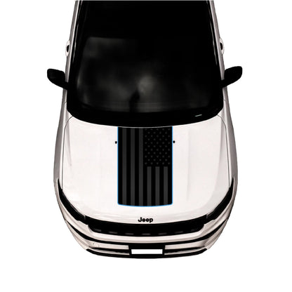 Hood Graphic for Compass | Black Flag - fits Jeep Compass MP 2017-2024