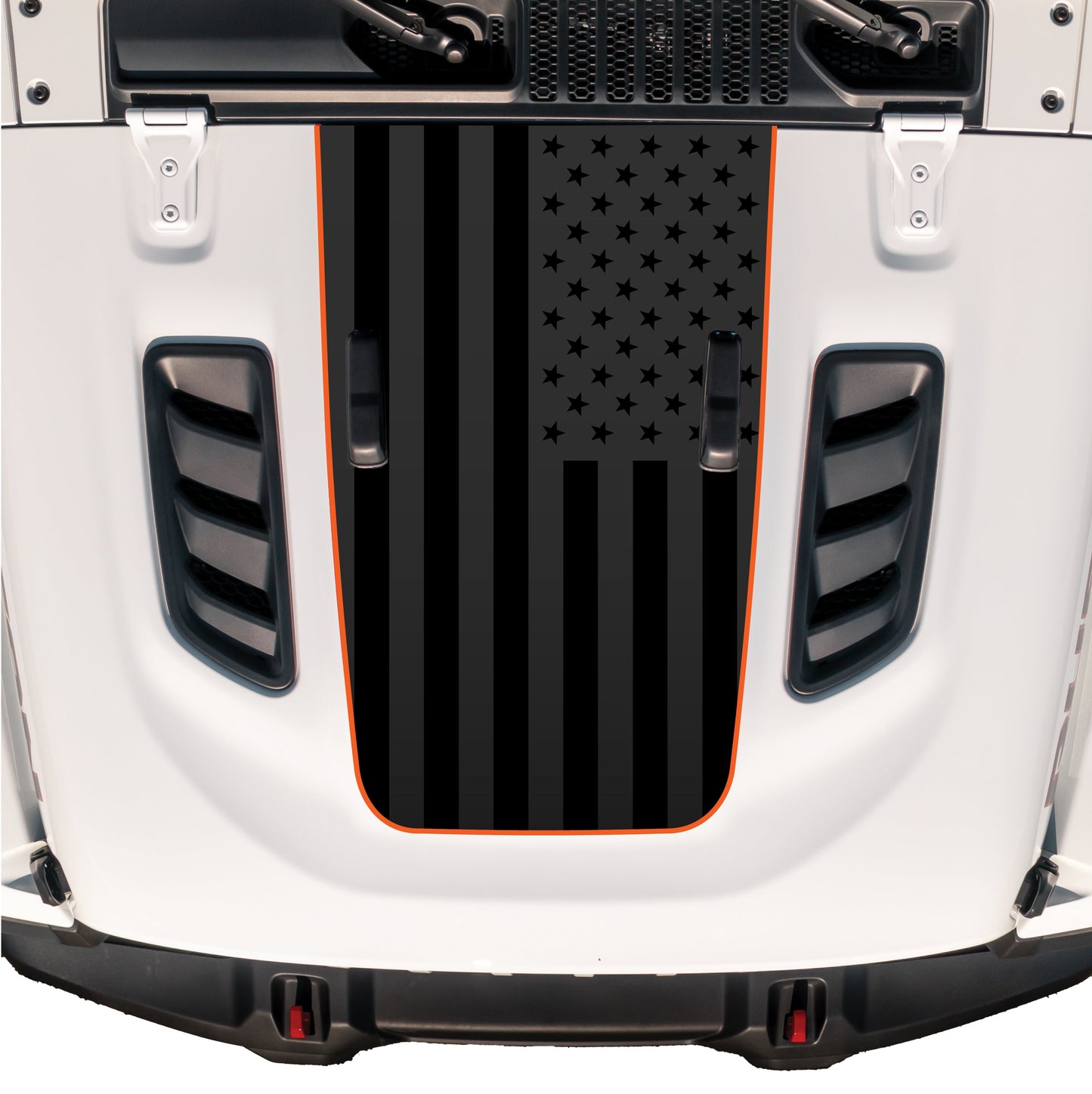 Hood Graphic for RUBICON | Black Flag - fits Wrangler JL & Gladiator JT