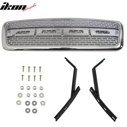 2004-2008 Ford F150 R Chrome Front Hood Bumper Grill Grille ABS