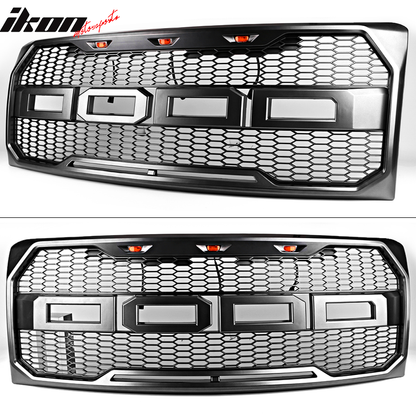 2009-2014 Ford F150 New R Front Bumper Grille Hood Mesh Package ABS