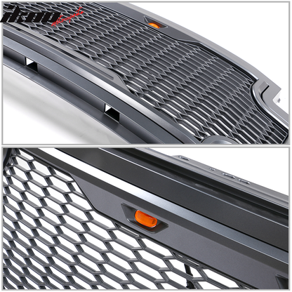 2017-2019 Ford F250 F350 LED Honeycomb Mesh Front Bumper Grille Hood