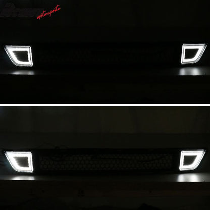 2015-2017 Ford Mustang Front Lower Grille With Smoked DRL LED Light