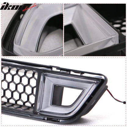 2015-2017 Ford Mustang IKON Front Lower Grill Mesh Grille With Light