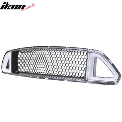 2015-2017 Ford Mustang Front Hood Grille White DRL LED w/ Turn Signal