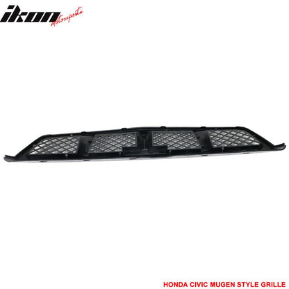 1999-2000 Honda Civic Mugen Style Unpainted Mesh Front Hood Grille ABS
