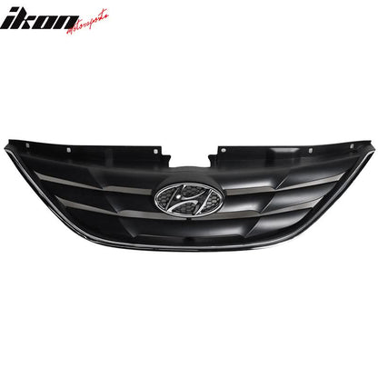 2010-2012 Hyundai Sonata Unpainted Mesh Front Hood Grille Grill ABS