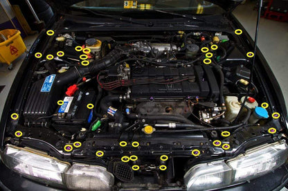 Acura Integra DA (1989-1993) Titanium Full Engine Bay Kit