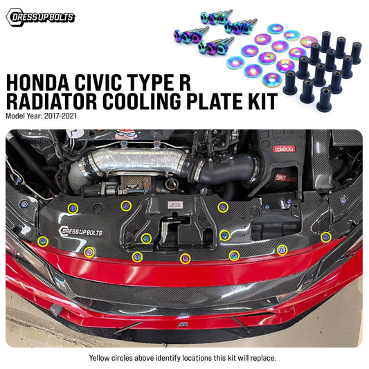 Titanium Hardware Cooling Plate Kit - Honda Civic Type R (2017-2021)