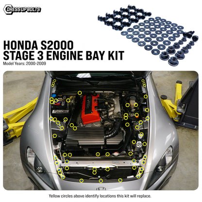 Stage 3 Titanium Hardware Engine Bay Kit - Honda S2000 (2000-2009)