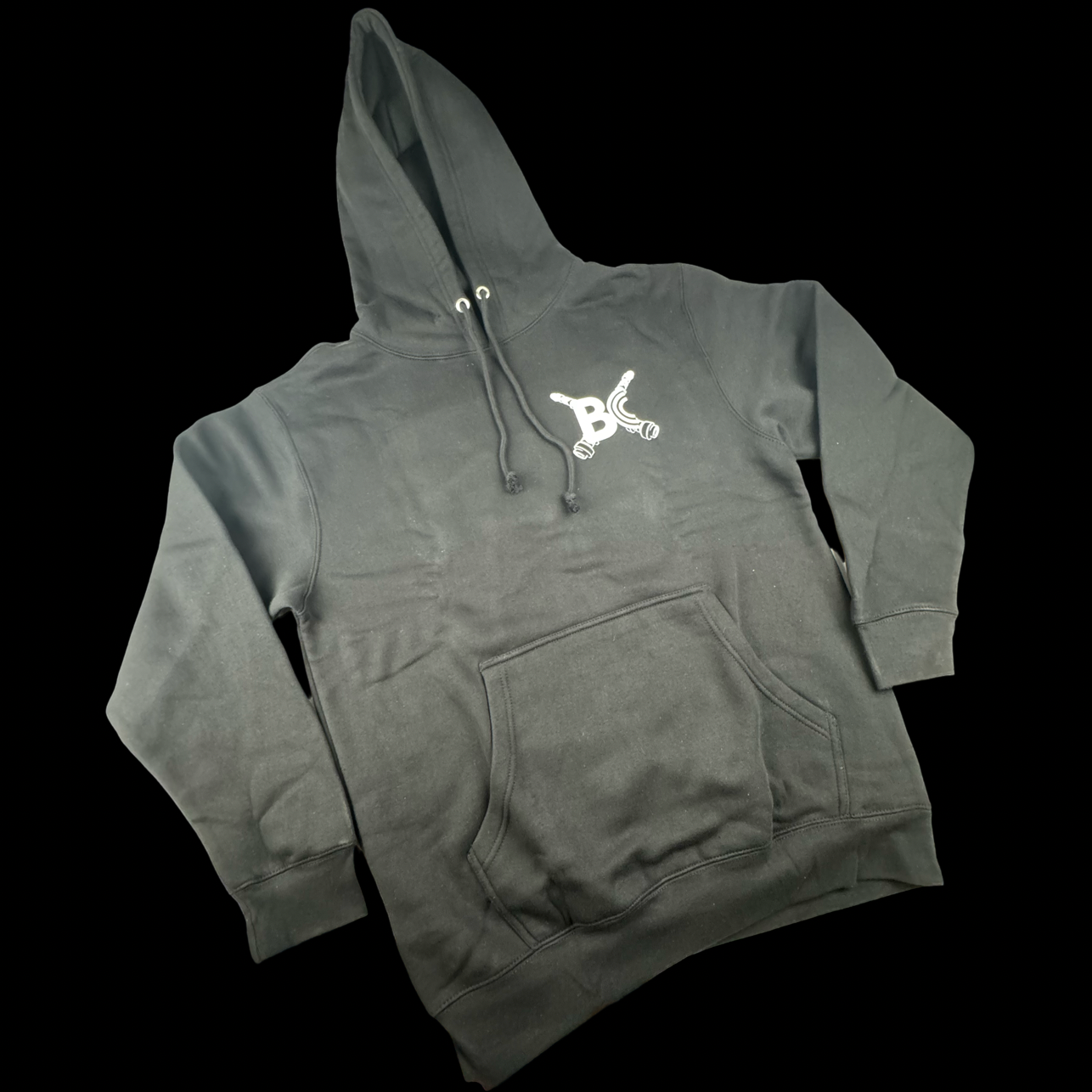 BC BRIAN CROWER BC8956-L - BC Black Hoodie 4cyl (Large)