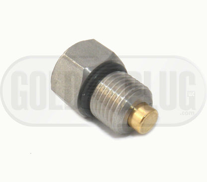 HP01 | GoldPlug | 1/2"-20 | USA | Magnetic Drain Plug | Stainless | Harley / Buell | Replaces for 60328-98A and 60328-98B | Fits Vast Majority of Harley-Davidson Engines | O-ring Included |