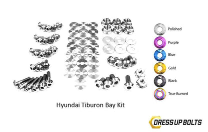 Hyundai Tiburon (2003-2008) Titanium Dress Up Bolts Engine Bay Kit