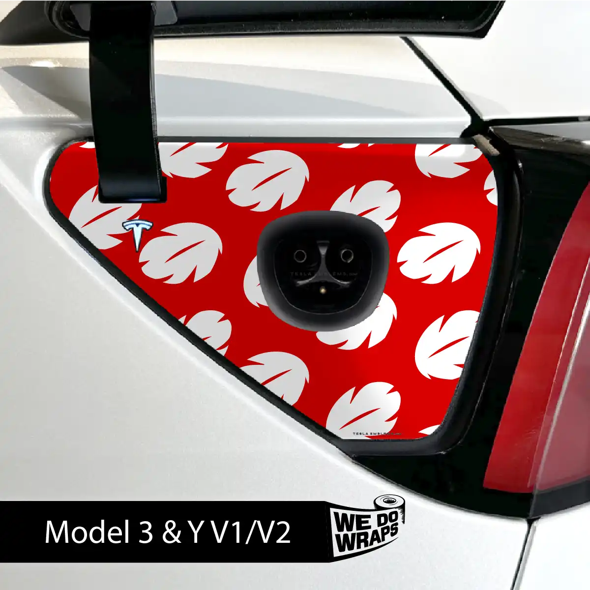 Hawaiian Tesla Charge Port Wrap | Model Y