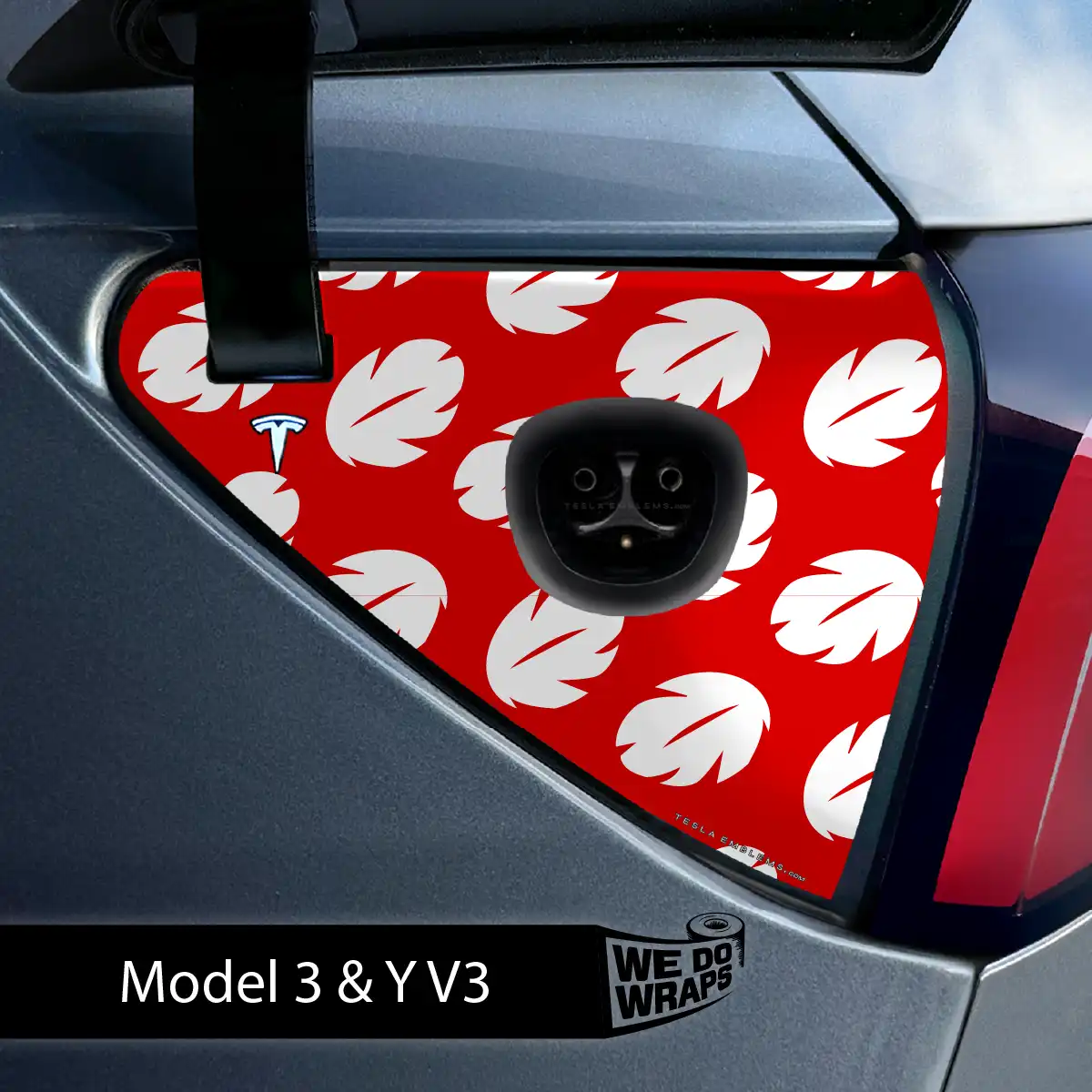 Hawaiian Tesla Charge Port Wrap | Model Y