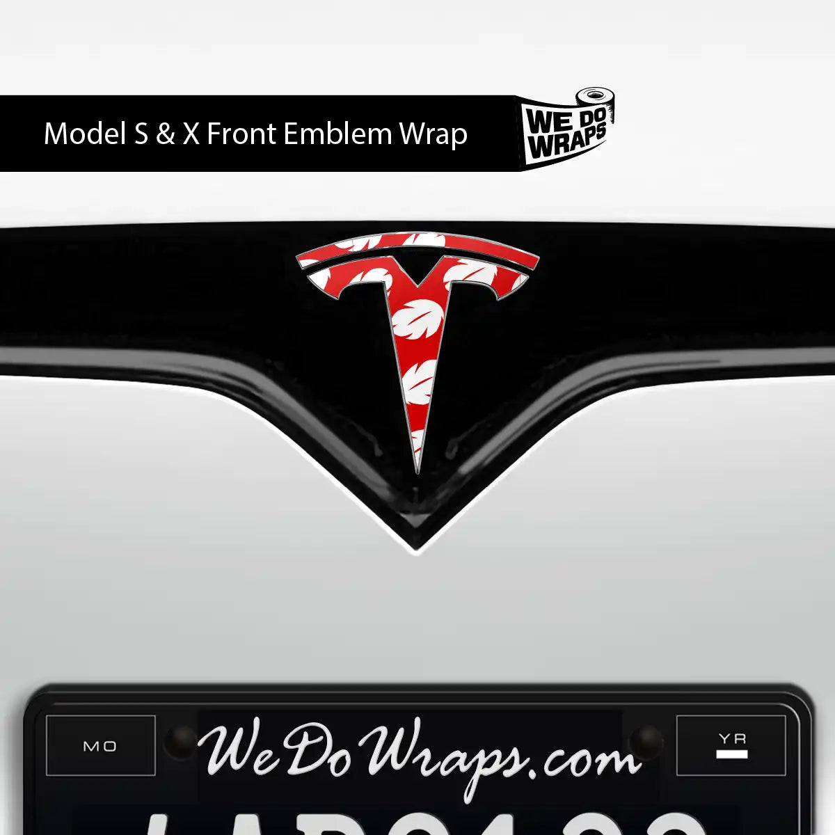 Hawaiian Tesla Emblem Decals (Front + Back) | Model S