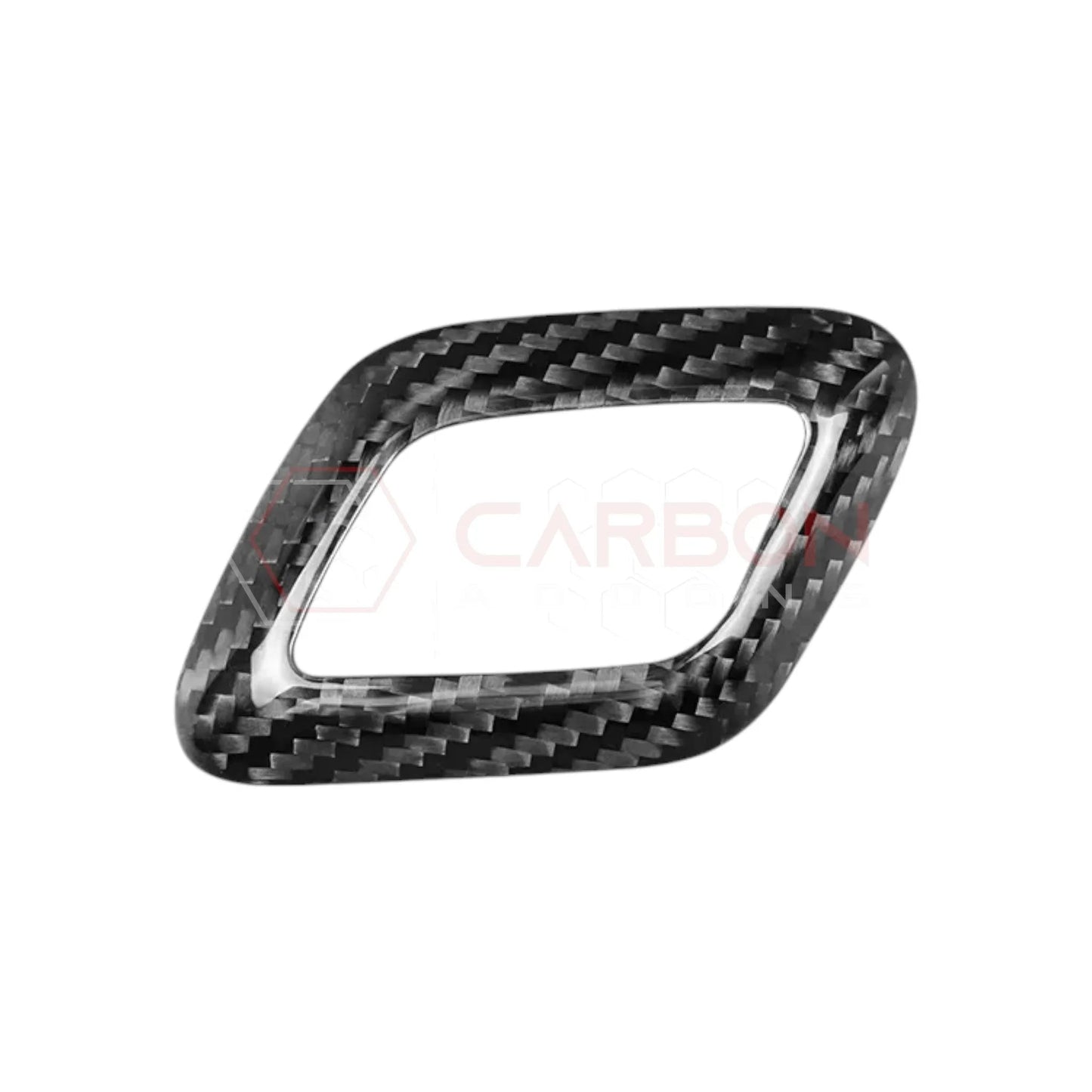 Shift Knob Chrome Trim Delete Carbon Fiber Cover For F150 2015-2020