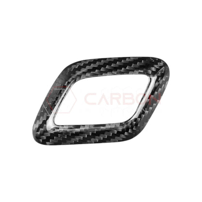 Shift Knob Chrome Trim Delete Carbon Fiber Cover For F150 2015-2020