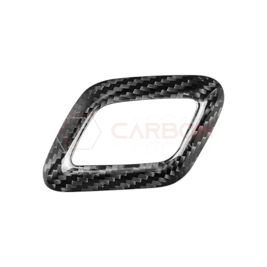 Shift Knob Chrome Trim Delete Carbon Fiber Cover For F150 2015-2020