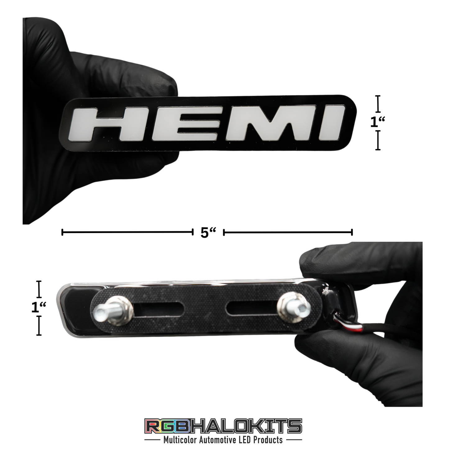 Hemi LED Badge (Multicolor Flow)
