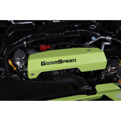 GrimmSpeed Pulley Cover - Neon Green - 2015-21 Subaru WRX GRM099051