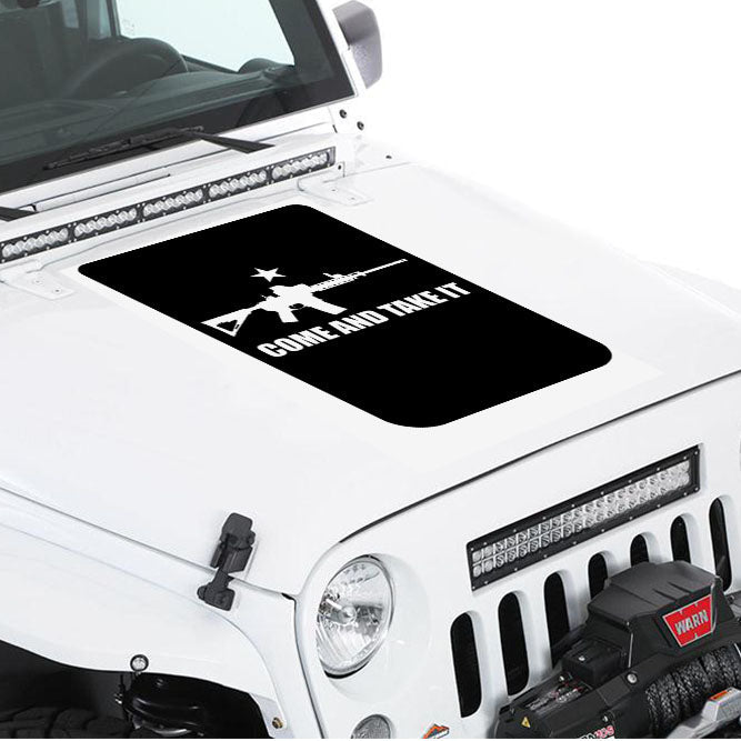 Come and Take It Hood Blackout Graphic