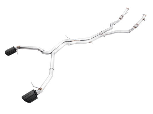 AWE Tuning Track Edition Exhaust for Audi B9 RS 5 Sportback - Non-Resonated - Diamond Black RS-style Tips 3020-33060