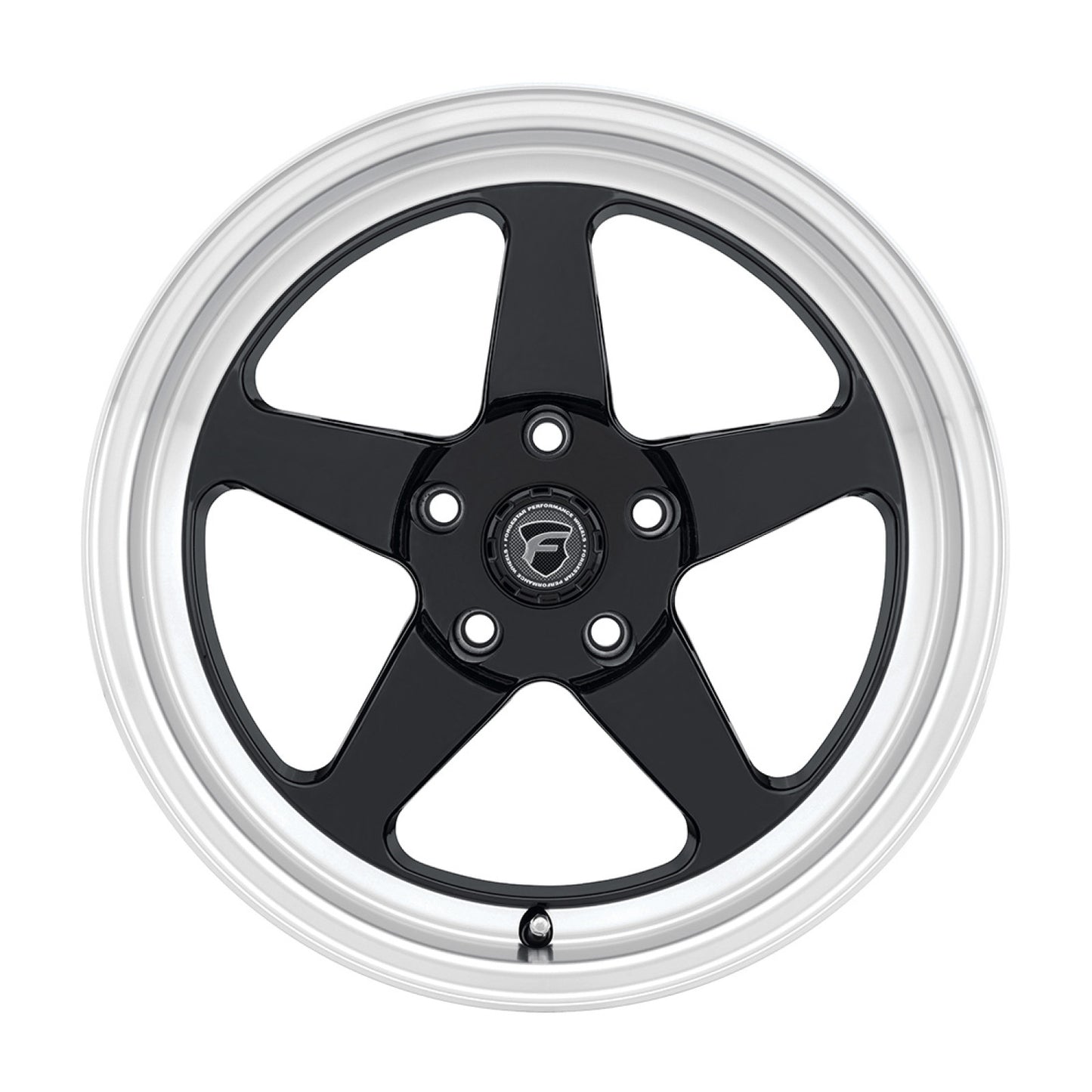 Forgestar 18x10 D5 Drag 5x120.65 ET25 BS6.5 Gloss BLK MACH 70.3 Wheel F09180062P25