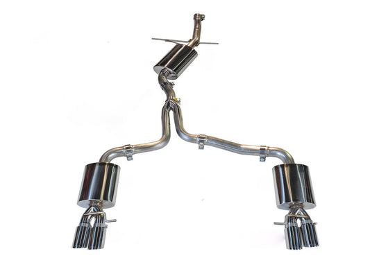 AWE Tuning Touring Edition Exhaust for B8 A5 2.0T - Quad Outlet, Diamond Black Tips 3015-43024