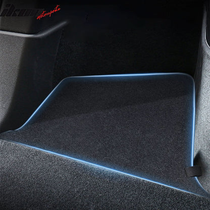 2020-2023 Tesla Model Y Black Rear Left Right Storage Box TPE ABS 4PCS