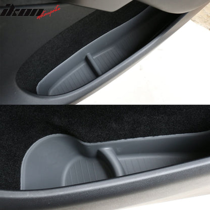 2020-2023 Tesla Model Y Black Door Side Storage Box Injection TPE 4PCS