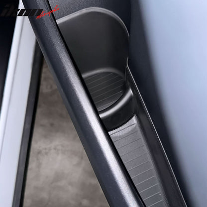 2020-2023 Tesla Model Y Black Door Side Storage Box Injection TPE 4PCS
