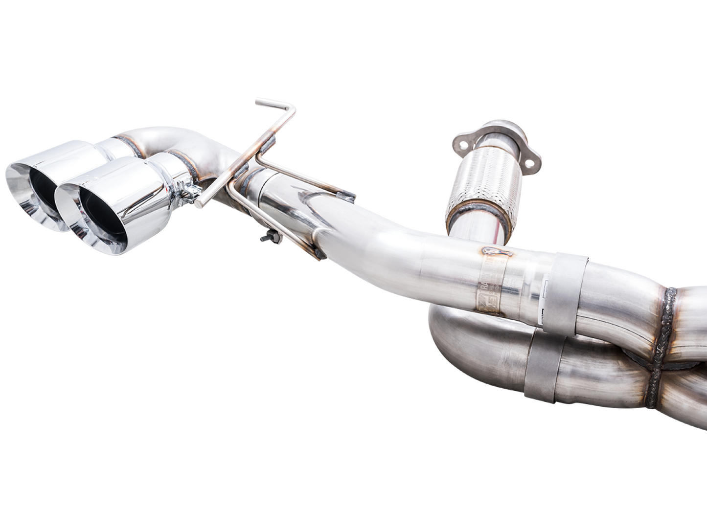 AWE Tuning Track Edition Exhaust for C8 Corvette - Quad Chrome Silver Tips 3020-42080
