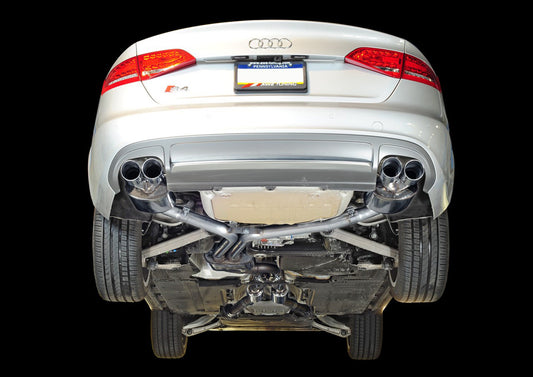 AWE Tuning Touring Edition Exhaust for Audi B8 S4 3.0T - Chrome Silver Tips (102mm) 3010-42016